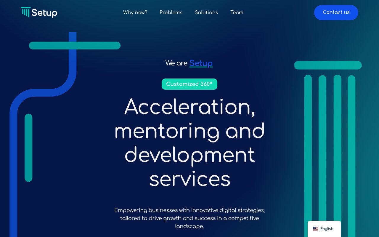 Página web de Consulting Setup Acceleration