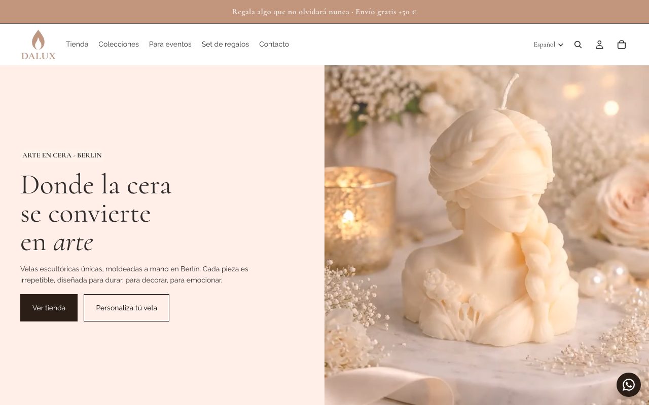 Página web de Dalux Candle