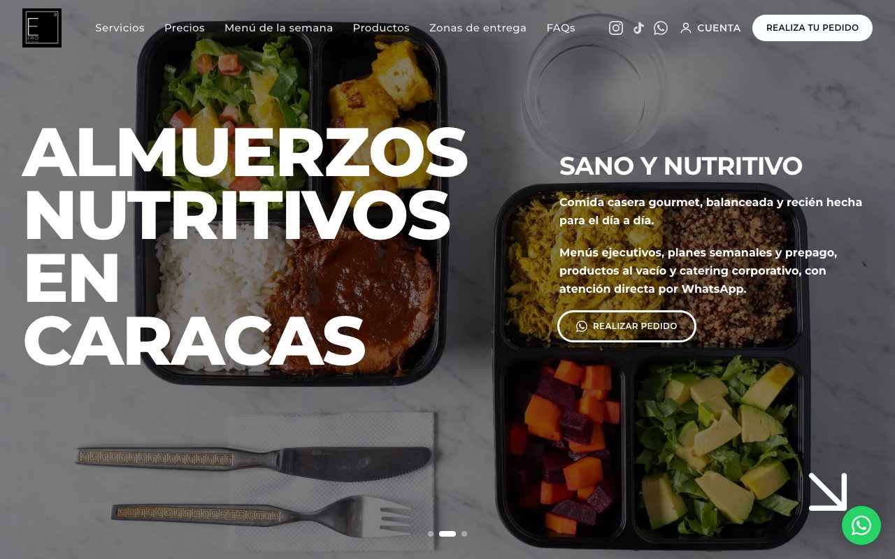 Página web de Ero by Cervini