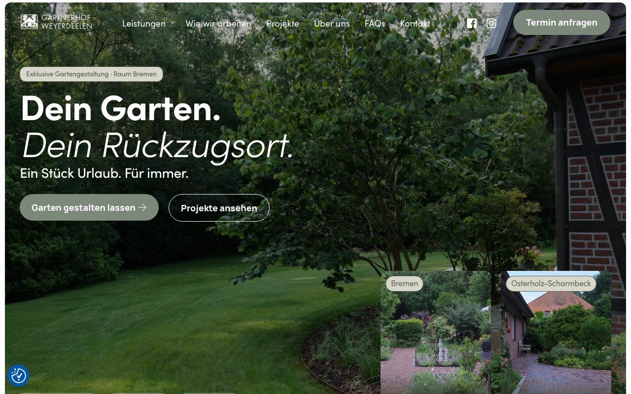 Página web de Gärtnerhof Weyerdeelen