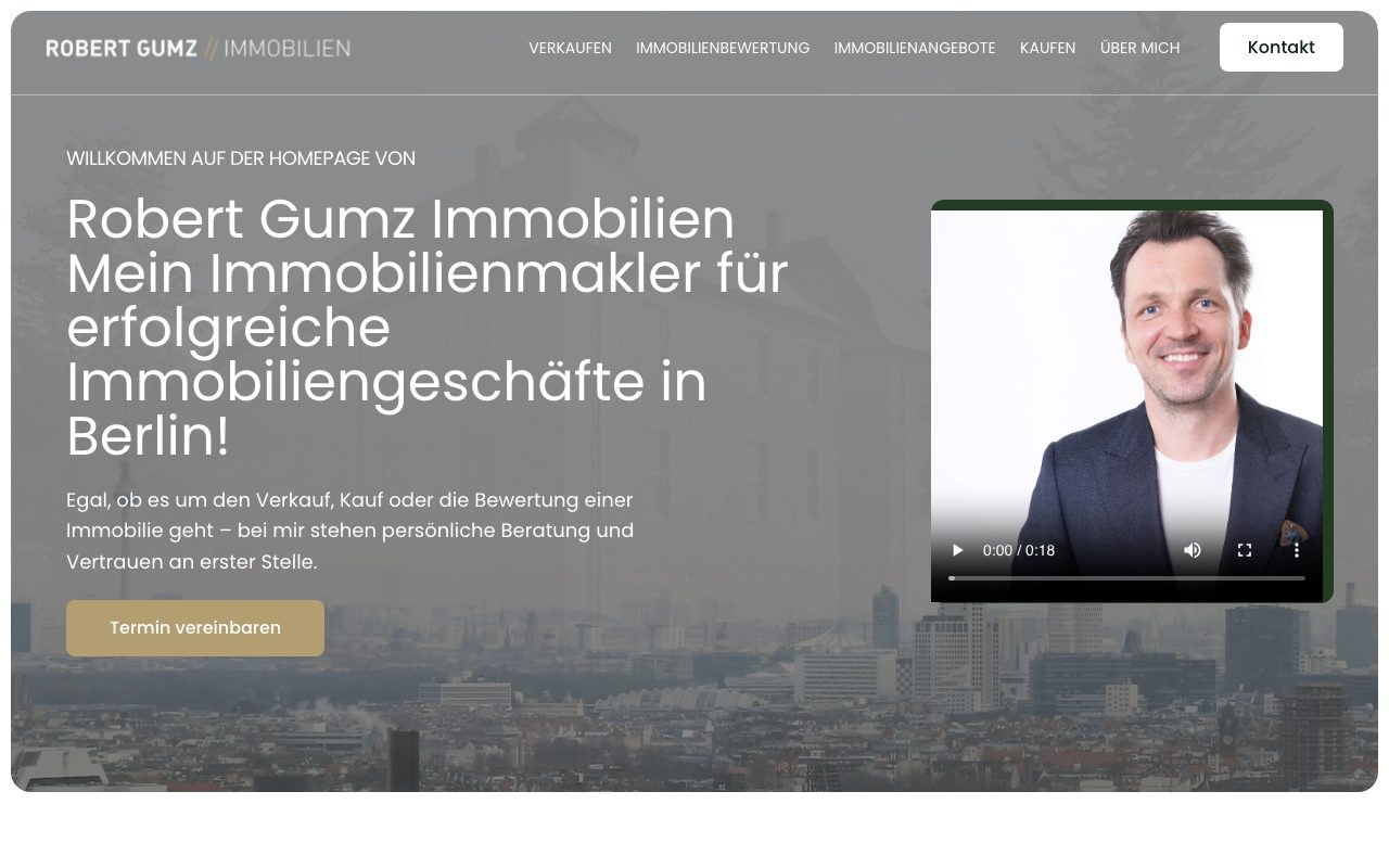 Página web de Robert Gumz Immobilien