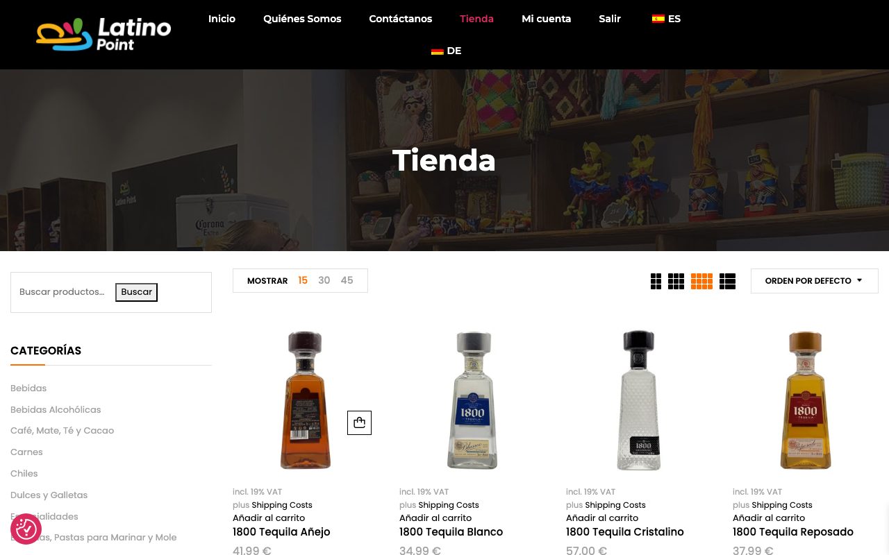 Página web de Latinopoint