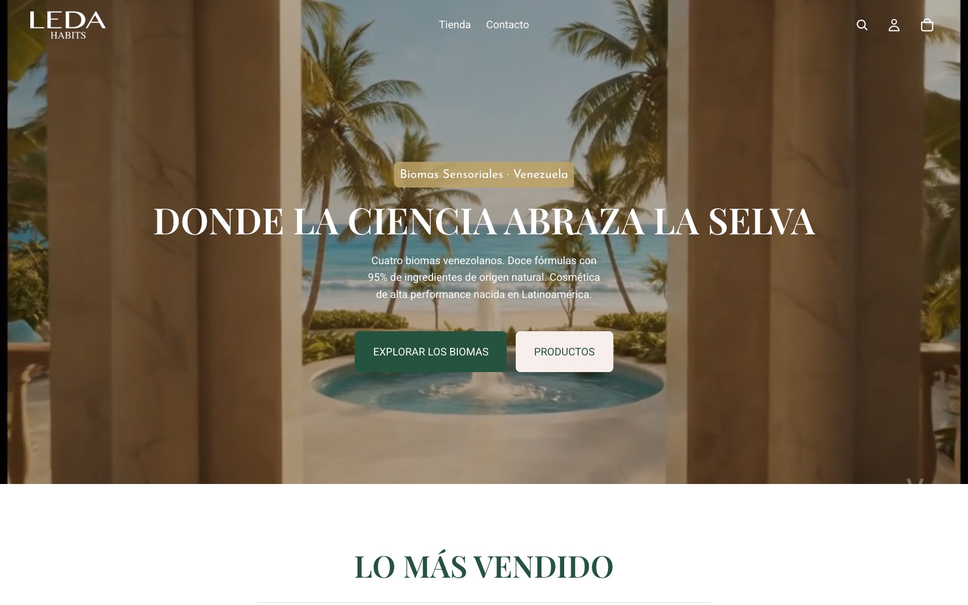 Página web de Leda Habits