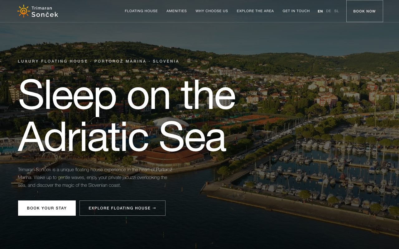 Página web de Trimaran Sonček